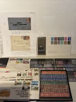Vintage UK Stamp Collection & First Day Covers Job Lot - Machin Definitives FDCs