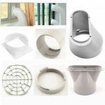 Exhaust Tube Duct Interface Hose Connector Portable Air Conditioner Window Kit