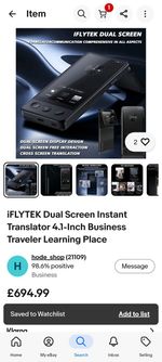 iFLYTEK Dual Screen Instant Translator 4.1-inch Business Learning Tool