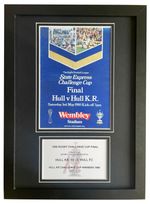 1980 Challenge Cup Final Rugby League Hull v Hull KR A4 Photo Programme Display