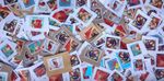 £231 face value unfranked no barcode 1st first class large Christmas 70 x stamps