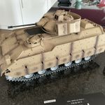 1/16 RC Military Tank M2A2 Bradley Metal Tracks Wheels Infrared Barrel Recoil