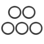 5 Pcs 0.12 x 0.98 Inch Metal O Ring Solid Seamless 304 Stainless Steel Rings