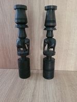Hand Carved Wooden Elephant Candle Sticks 