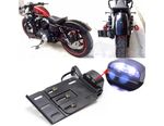 For Harley Davidson Sportster XL Models Black Side Mount Number Plate Bracket