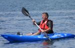 Sit On Top Kayak 1 Person 9.4ft FREE Paddle & Backrest Leisure & Fishing Riber