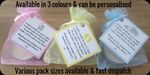 BABY SHOWER CANDLE TEA LIGHT FAVOURS BLUE PINK YELLOW GUEST THANK YOU GIFTS