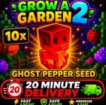 🪴Grow a Garden 2 | 10x Ghost Pepper Seed | Guaranteed 20 Minute Delivery