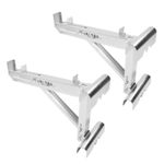 1 Pair Two Rung Short Body Ladder Jack Scaffold Bracket Welded Triangle