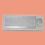 @USED@ CHERRY DW8000 Wireless Computer Keyboard Mouse Set Silver JD-0310GB KE16