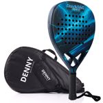 Padel Racket Carbon Fiber Surface EVA Memory Flex Foam Core Racquet 375g & Bag