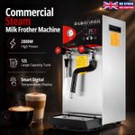 4 IN 1 Commercial Steam Milk Frother Machine 12L Digital Tea/Coffee/Steam/Water