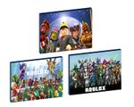 ROBLOX gaming SET OF 3 WALL ART PLAQUES/CANVAS PICTURES