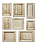 Pine Natural Plain Front Cassette Doors Wooden Cabinet Cupboard Wardrobe