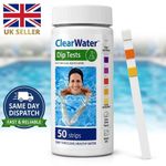Clearwater 3-in-1 Test Strips 50x Pack for Hot tubs and Pools