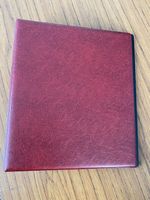 Large 4D Ring Burgundy Padded Binder 27cm x 31cm with Spine Pocket BRAND NEW