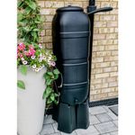 100L Compact Water Butt Rain Saver Kit Garden Tank Barrel Downpipe Diverter Taps