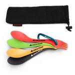 Plastic Spork - 3 in 1 Cutlery, Spoon, Fork, Knife Cutlery for Camping, Travel ▲