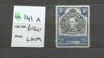 K.U. & T. 1941 30c  BLACK & DULL VIOLET-BLUE PERF.14 (sg 141a)  LMM