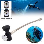 For CO2 Paintball or NitroTank  PCP Fill Adapter Fill Station with10 Inch Hose