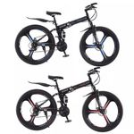 SHIMANO Folding Mountain Bike 26 27.5Inch Wheel 21 Speed Full Suspension Bicycle