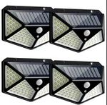 6X Solar Power PIR Motion Sensor Wall Lights 100LED Outdoor Garden Security Lamp