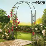 Garden Gear 2.2M Metal Arch Climbing Plant Support Archway Pergola Trellis NEW