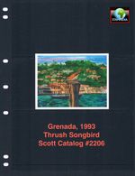 $4.50 Scott Value - 1993 GRENADA Songbird s/s Thrush Bird CV MNH NH UMM