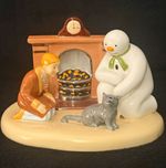 Coalport The Snowman "By the Fireside" Hand-Painted Bone China Figurine Ltd Ed