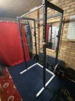 Rip X heavy duty power cage & Dip Bars, Weight Storage Bars & 3x Barbell Hooks