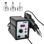 220V 858D SMD Soldering Desoldering Iron Station Hot Air Rework Gun Tool New UK
