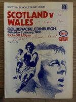 5 JAN 1980 SCOTLAND SCHOOLS v WALES SCHOOLS, AT GOLDENACRE