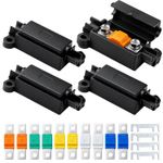 4PCS Midi Fuse Holders + 10Pcs Fuses Assorted 30/40/60/80/100Amp | 32V Universal