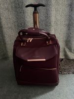 Lightly Used Ted Baker Albany Purple Wheel Trolley Laptop Cabin Bag Suitcase