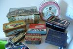 8 Vintage Tins Including Q. Street, Farrahs, Players, Sharp's - Nice Job Lot!