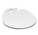 Clear Artist's Paint Palette. Oval/Kindney acrylic tray with thumb hole. 220x150