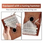 Kalimba Thumb Piano Portable 17 Keys Mbira Finger Piano for Kid Adult Beginner