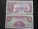 MILITARY ARMED FORCES 1948/1962 SERIES 2 & 4 £1 BANKNOTES VOUCHERS UNCIRCULATED.