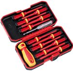 VDE Insulated Electrician Screwdriver Set Pozi Philips Flat Torx Interchangeable