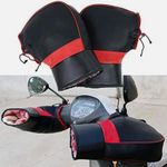 2x Motorcycle Bike Scooter Handlebar Gloves Hand Muffs Cycle Winter Warm Mitt UK