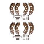 2 Sets 200 x 50mm ALKO Brake Shoes 8" Drum Trailer Caravan Brakes Brian James