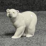 Lladro Polar Bear Figurine White Porcelain Glossy Hand Made Spain Figure DAISA