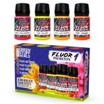Green Stuff World Fluor Pigment Set 30ml No.1 x4 UV Yellow Orange Red Miniature