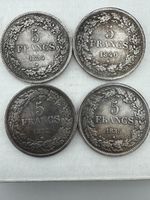 Belgium 5 Francs Set 4 Coin 1832, 1834, 1835, 1840