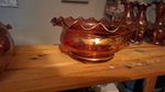 red glass bowl