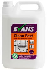 Evans Clean Fast - Heavy Duty Perfumed Washroom Bathroom Cleaner 5 Ltr