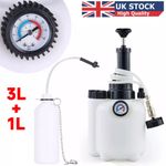 Car Brake Bleeding Clutch Fluid Bleeder Kit Vacuum Pump 3L Air Powered Filling