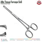 Allis Tissue Forceps 5 x 6 Teeth Surgical Veterinary Piercing Instruments UK