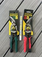 Stanley FatMax 2 xPack Offset Right & Left Aviation Tin Snips 214568 Free Pencil