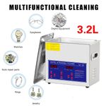 UK 2/3.2L Digital Ultrasonic Cleaner Ultra Sonic Bath Cleaning Tank Timer